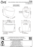 OVE Decors TUVA-ST TUVA 1.28 White Elongated Standard height 1-piece toilet Installation manual