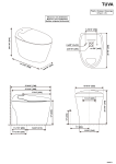 OVE Decors TUVA-ST Tuva White Touchless Flush Elongated Standard Height Toilet 12-in Rough-In Size sp&eacute;cification