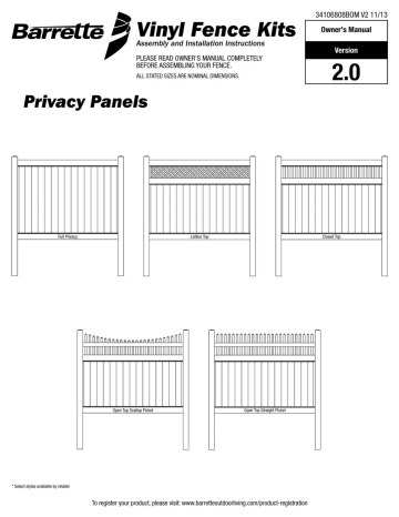 Freedom 73014727 Ready To Assemble Bolton White Vinyl Flat Top Vinyl Fence Panel Installation Guide Manualzz Freedom 73014727 Ready To Assemble Bolton White Vinyl Flat Top Vinyl Fence Panel Installation Guide Manualzz