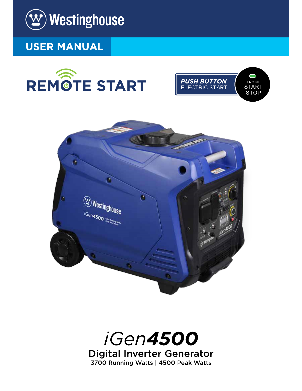 Westinghouse iGen4500 User guide | Manualzz