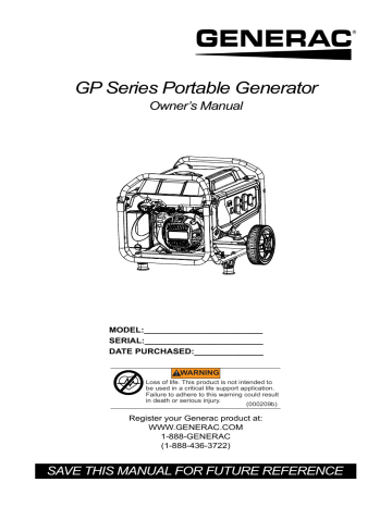 Generac 7678 Operating instructions | Manualzz