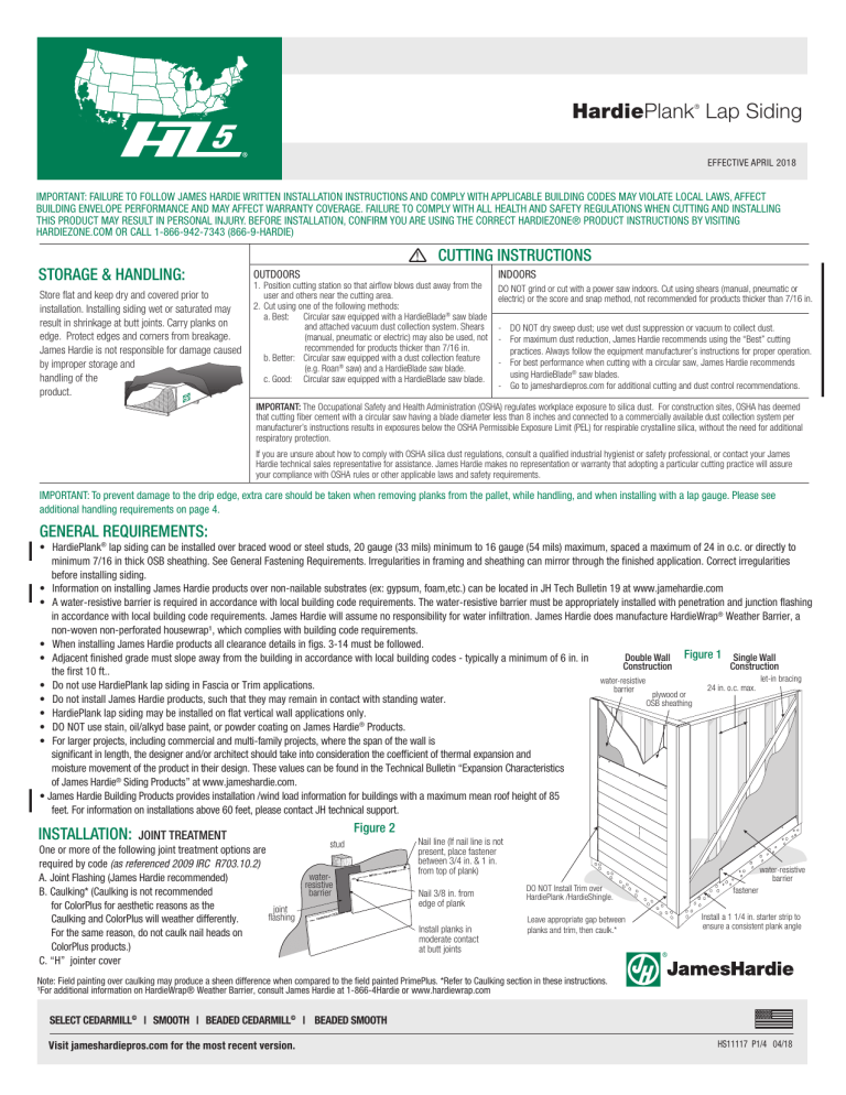 James Hardie 6000264 Installation guide Manualzz