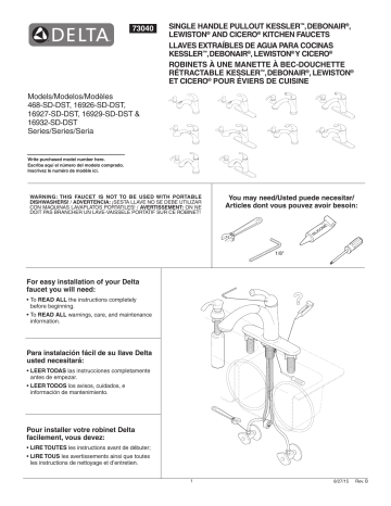 delta kessler faucet installation
