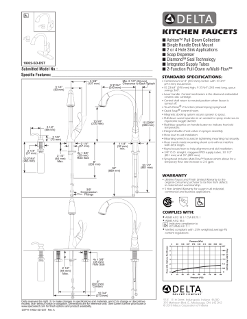 Delta 19922-SSSD-DST User manual | Manualzz