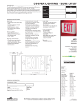 All-Pro APX7G APX Green LED Exit Light Dimensions Guide