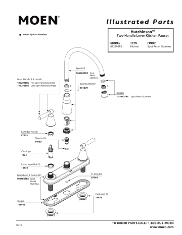 Moen Caldwell Kitchen Faucet Parts Diagram | Webmotor.org