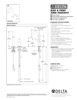 Delta 1903-SS-DST - Installation guide, Manual, Operating instructions