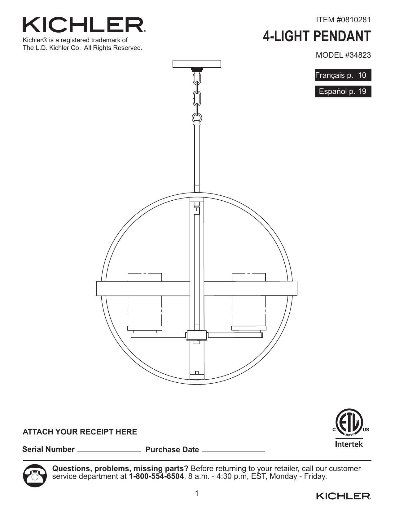 Kichler Pendant Lighting Installation Instructions Shelly Lighting
