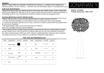 JONATHAN Y JYL9052A JONATHAN Y Stork 52 In. Feather Metal LED Floor Lamp White/Gold Installation Guide