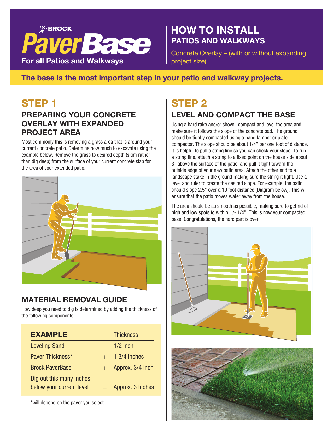 Brock 24in W 36in L Polypropylene Paver Base Panel edu.svet.gob.gt