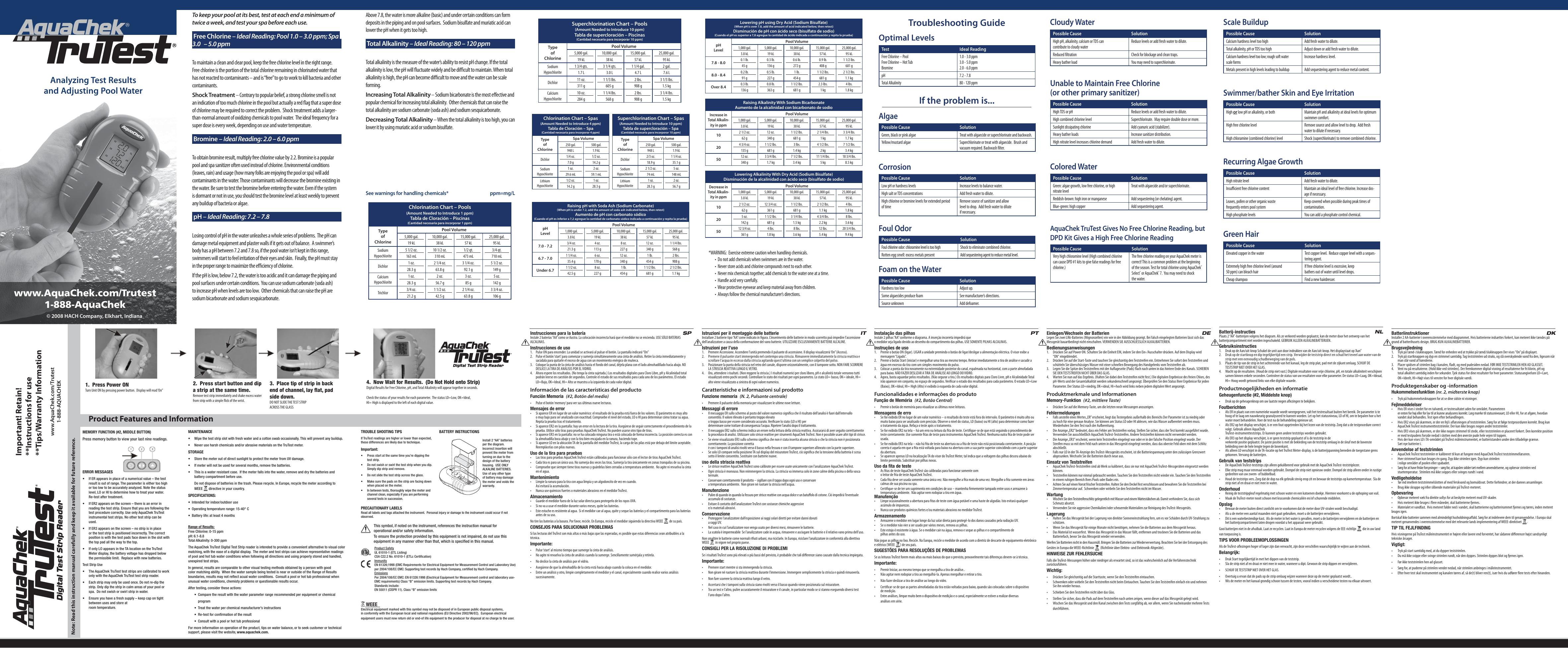 Aquachek Np207 Trutest Digital Reader Test Kit Operating Guide Manualzz Aquachek Np207 Trutest Digital Reader Test Kit Operating Guide Manualzz