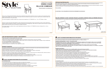 Style selections glenn hill best sale dining chairs