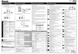 Rinnai RU130iP - Manual, Operating instructions, Specification