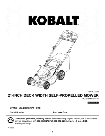 kmp kobalt propelled 2181 brushless operating cordless