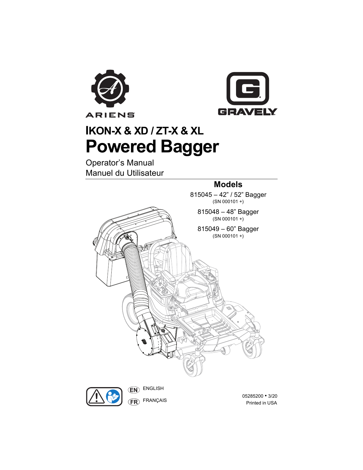 ariens ikon xd 52 manual