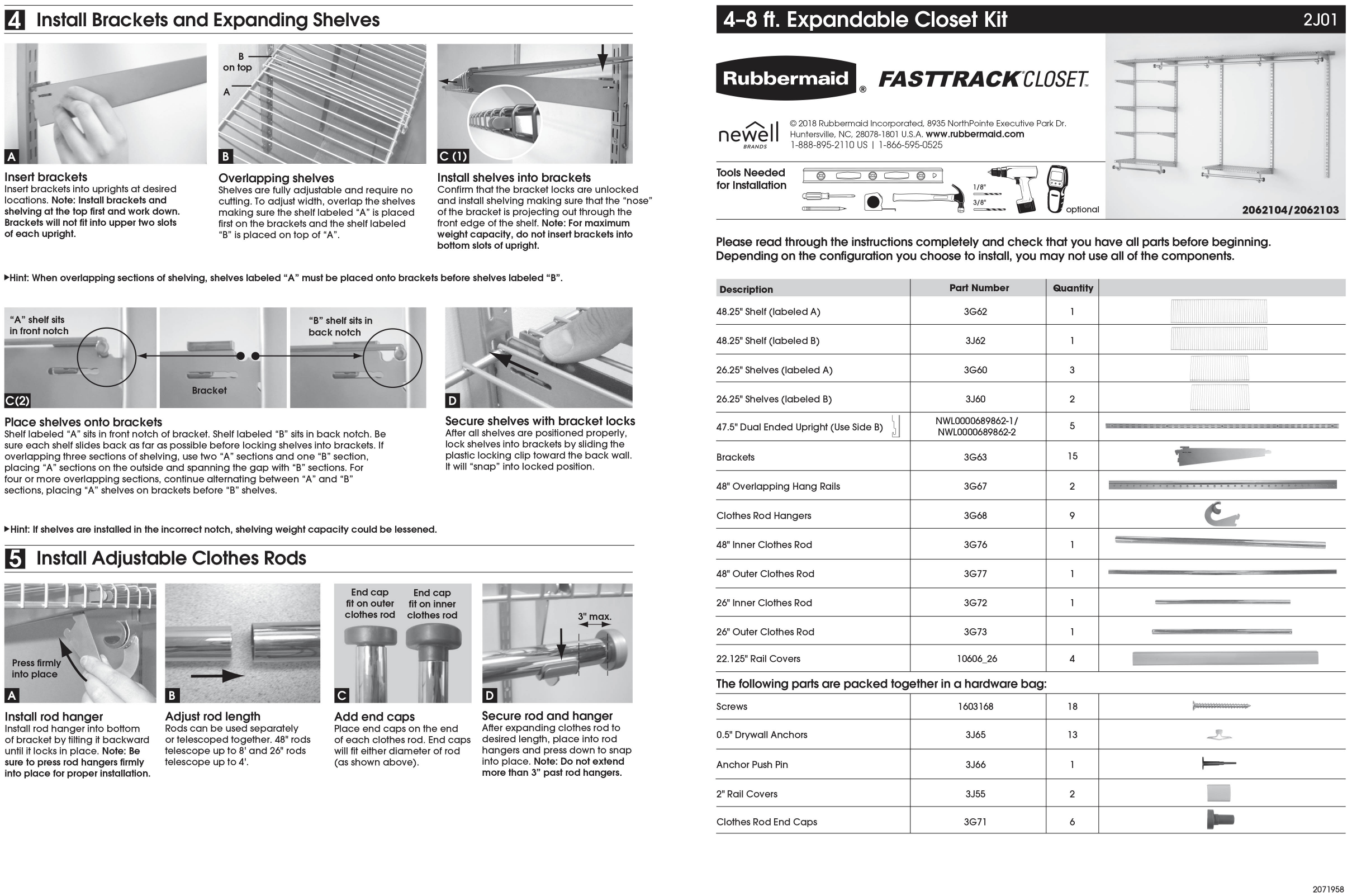Rubbermaid Closet System Instructions Image of Bathroom and Closet