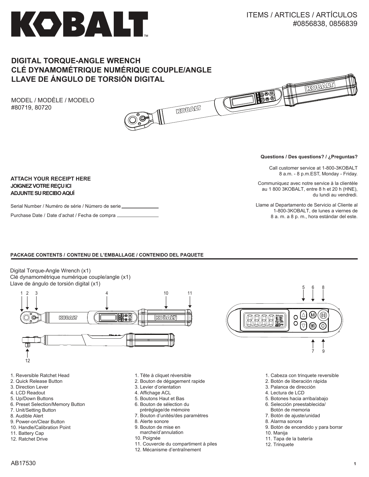 Kobalt digital store torque wrench manual