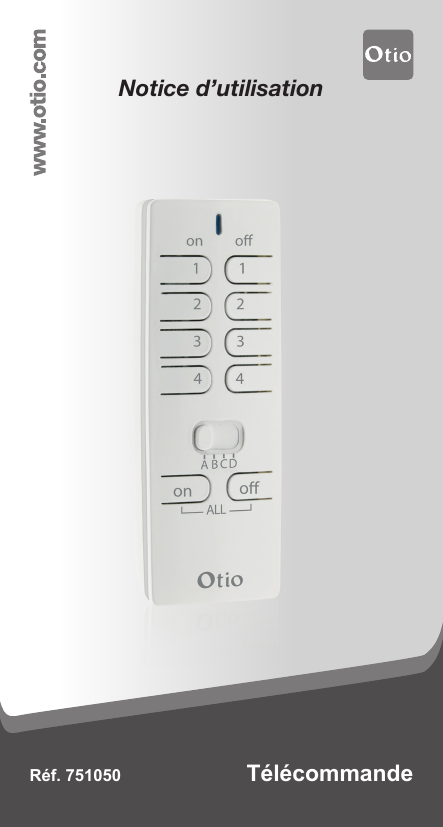 Otio Télécommande programmable 16 canaux avec fonction thermostat 