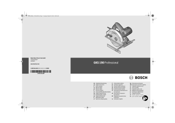 Bosch GKS 190 Mode d'emploi | Manualzz