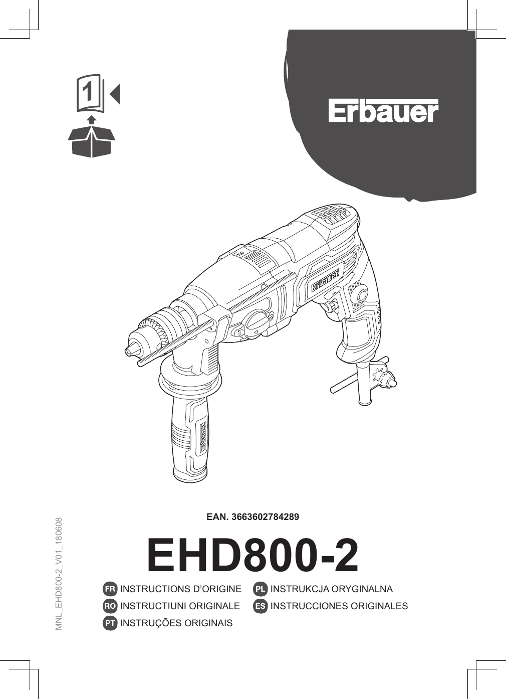 Erbauer EHD8002 User manual Manualzz