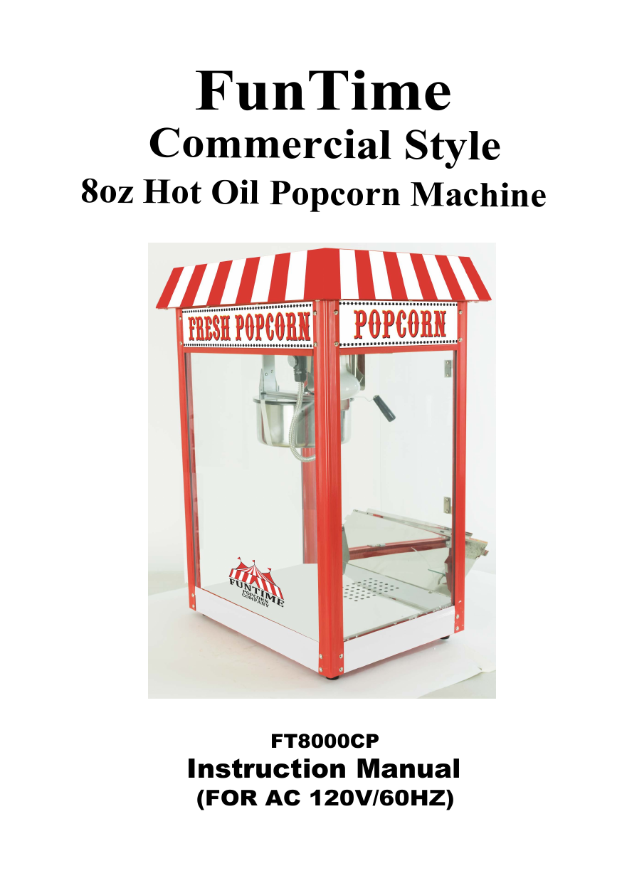 Maxi-Matic EPM-400 Elite 8 oz Old-Fashioned Popcorn Popper Machine