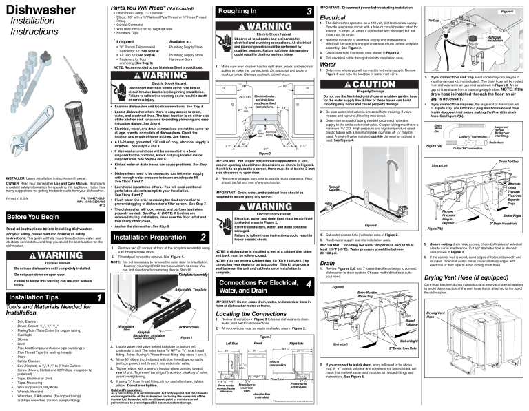 Frigidaire FFID2426TS Installation guide Manualzz