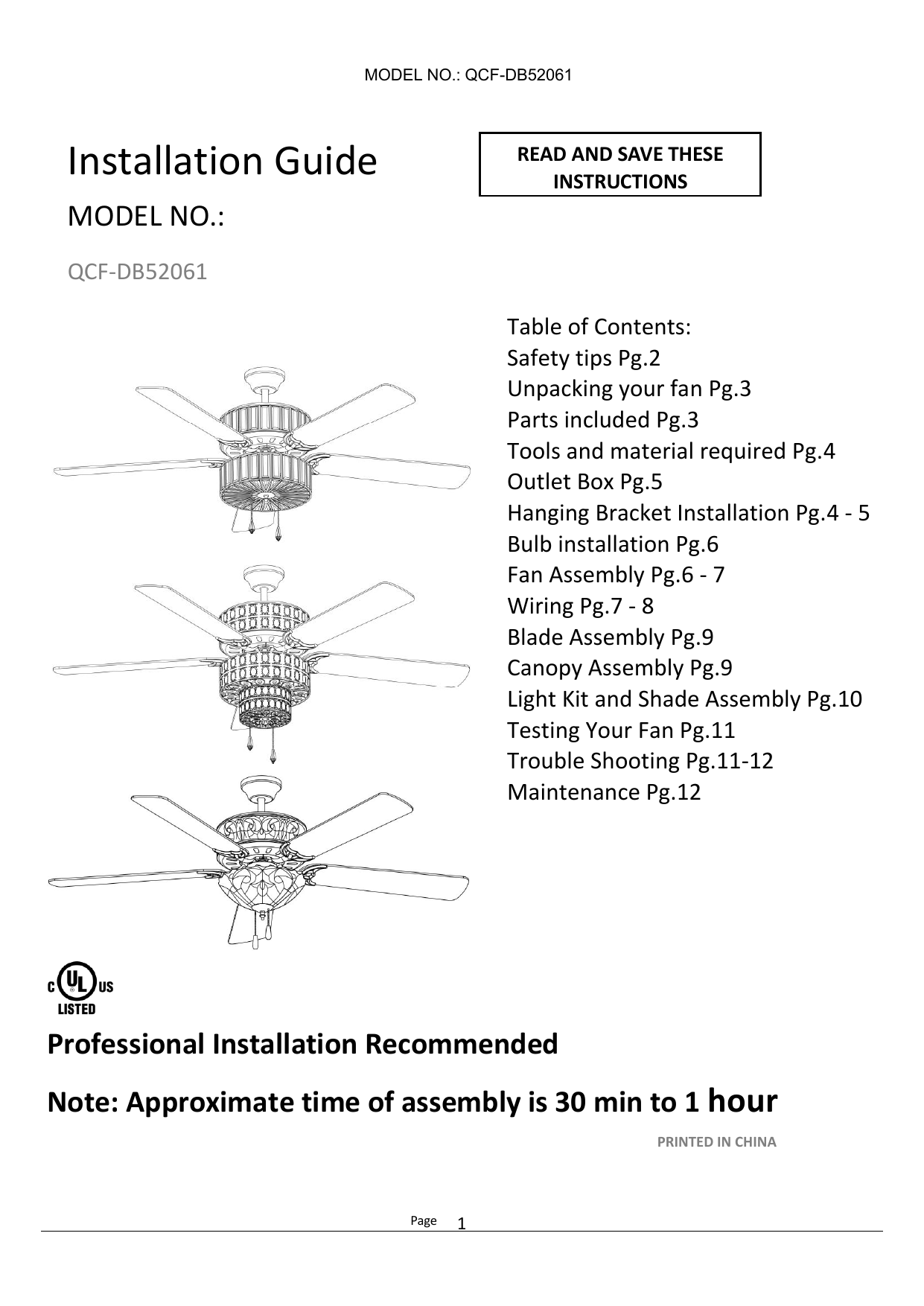 Ceiling Fan Installation Guide | Shelly Lighting