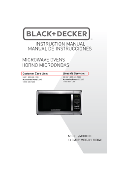 BLACK DECKER EM031MGG X1 Manual Specification manualzz