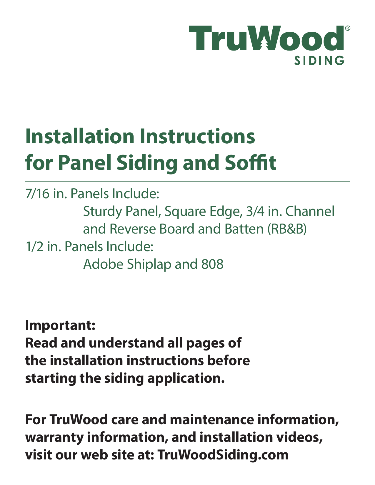 Truwood 7pomsp Sturdy Panel 48 In X 96 In Composite Wood Panel Siding Instructions Assembly Manualzz Truwood 7pomsp Sturdy Panel 48 In X 96 In Composite Wood Panel Siding Instructions Assembly Manualzz
