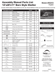 ShelterLogic 90253.0 12 ft. x 28 ft. x 11 ft. Grey Steel and Polyethylene Garage without Floor Replacement Part List