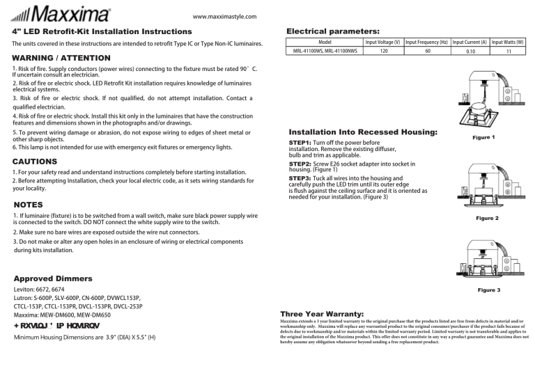 Maxxima Mrl nws Installation Guide Manualzz