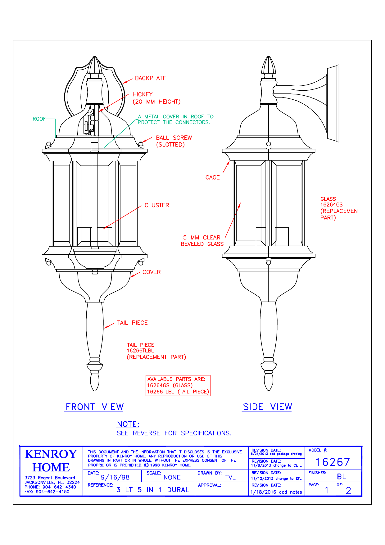 Kenroy Home 16267BL Custom Fit 3-Light Black Adjustable ... Kenroy Home 16267BL Custom Fit 3-Light Black Adjustable ... on Wall Sconce Replacement Parts id=25530