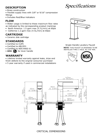 Y-Decor YPG318 Luxurious Single Handle Lavatory Faucet in Finish Single Handle Lavatory Faucet Matte Black