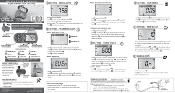 DIG EVO100 Waterproof Digital Solar Powered Hose End Timer Full Product Manual | Manualzz