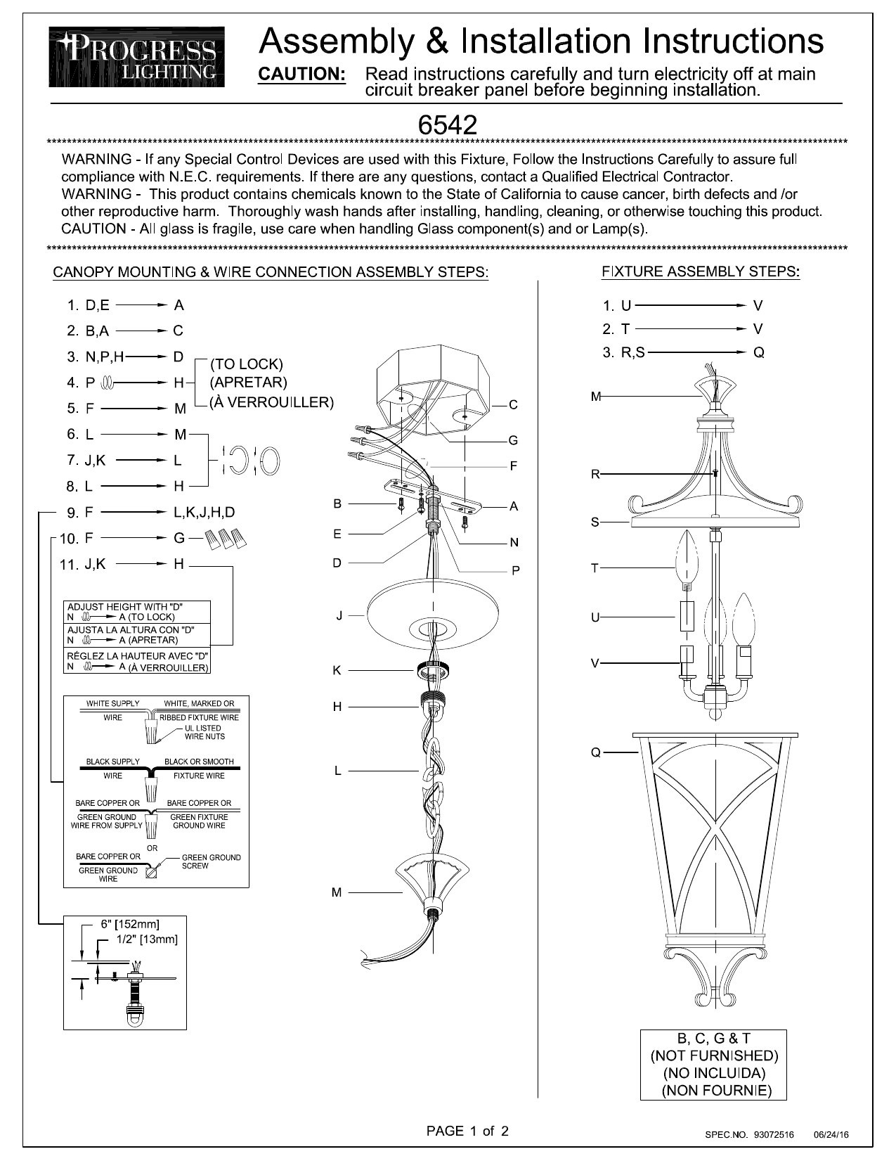 Progress Lighting P6542108 Installation guide Manualzz
