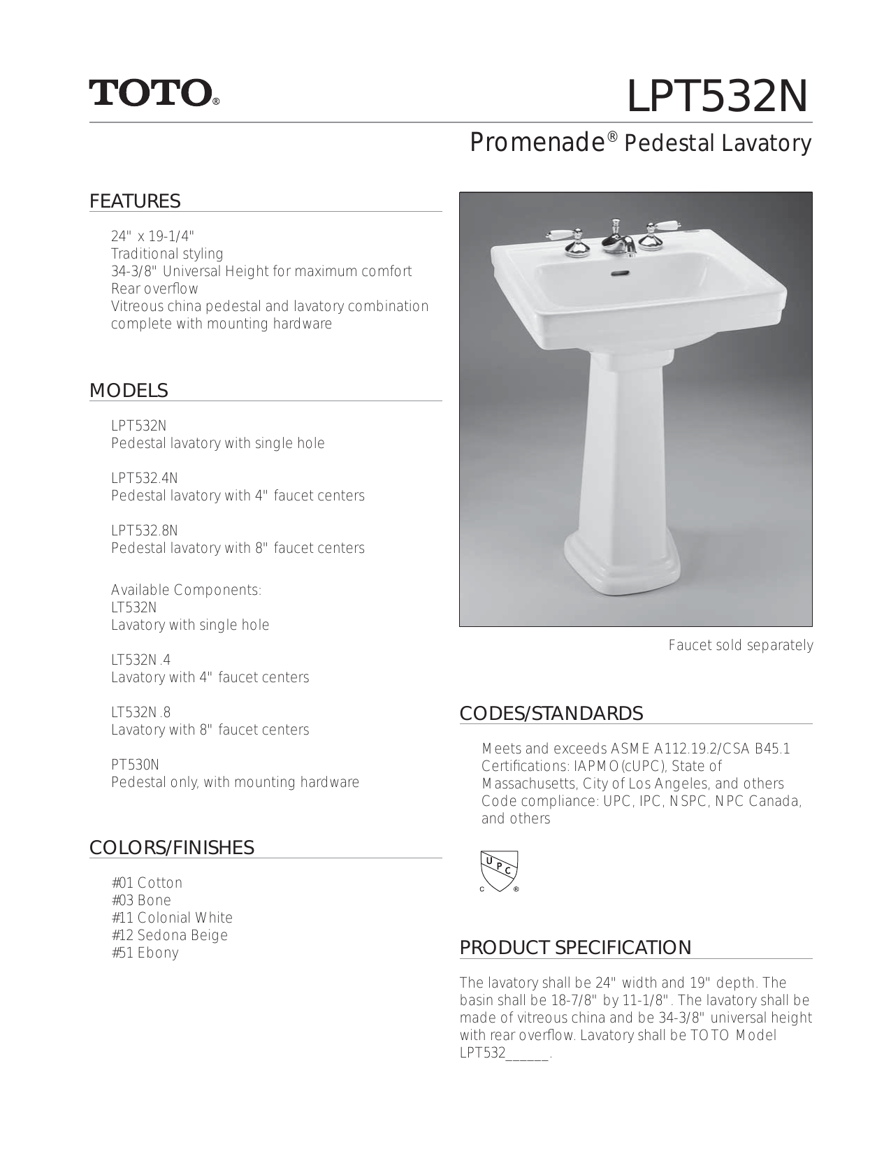 Toto Lpt532 8n 51 Lpt532n 01 Lt532 4 12 Lt532 01 Lpt532 4n 01 Lpt532 8n 12 User Manual Manualzz