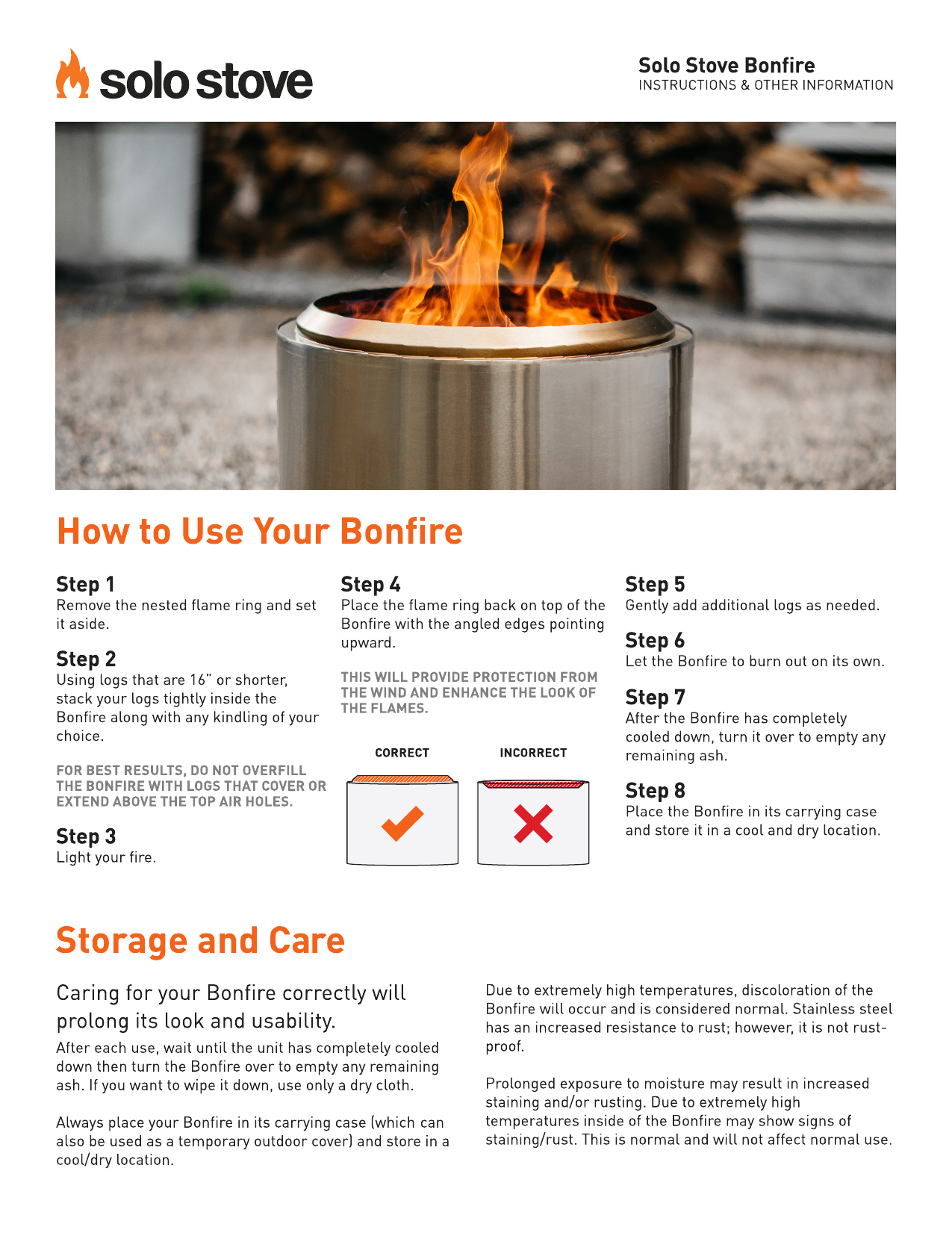 Solo Stove SSBON-SD User manual | Manualzz