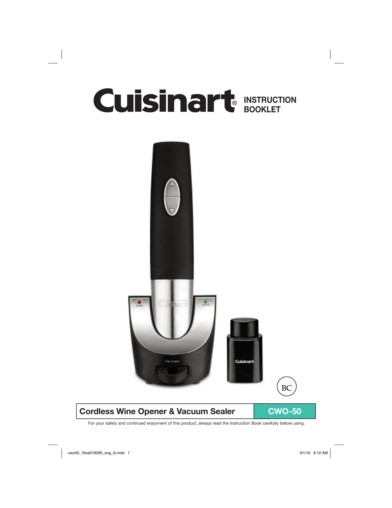cuisinart corkscrew