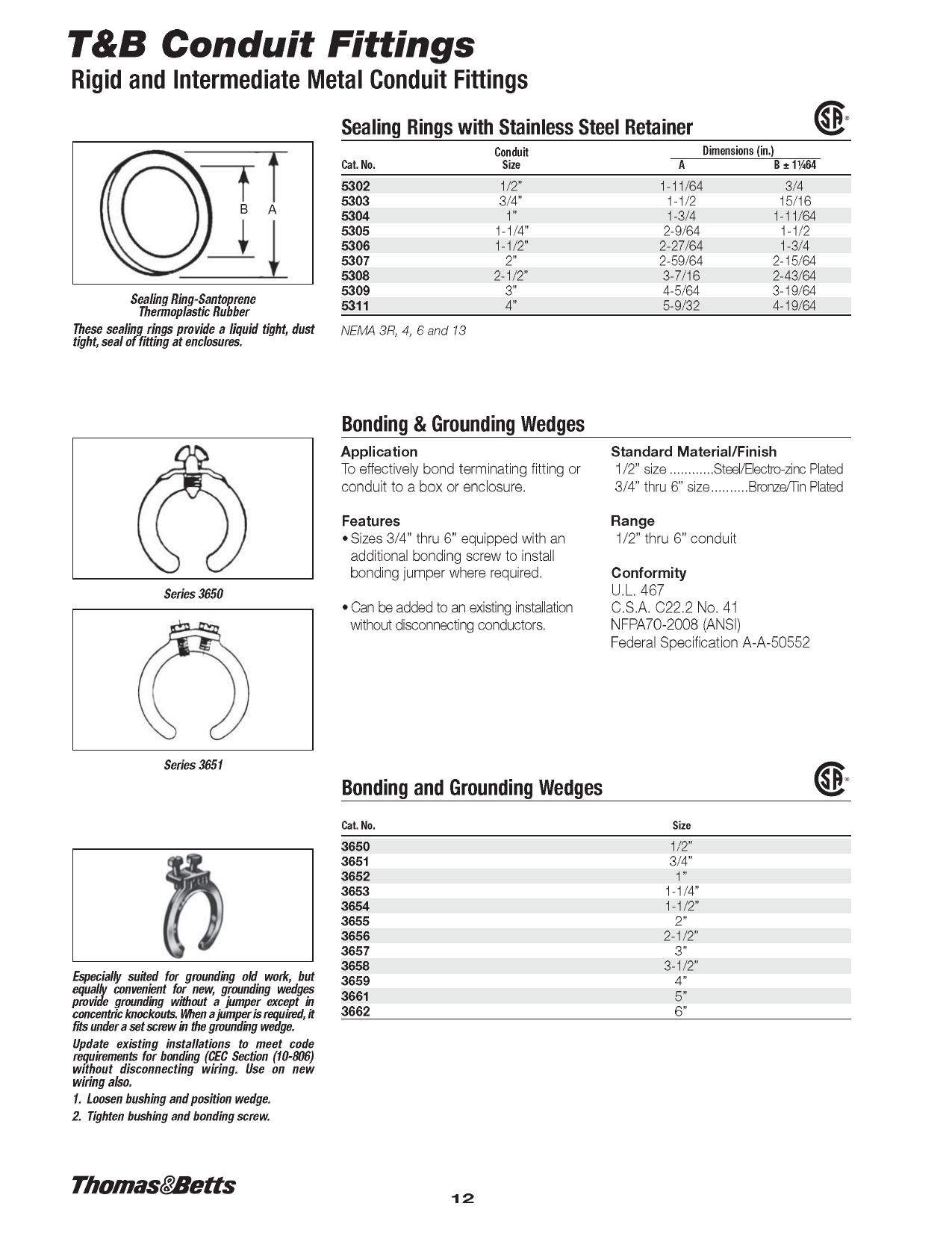 Thomas & Betts 5302 Sealing Ring