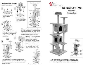 frisco cat tree assembly