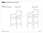 Trex Outdoor Furniture Surf City Textured Silver 3-Piece Patio Bar Set installation Guide