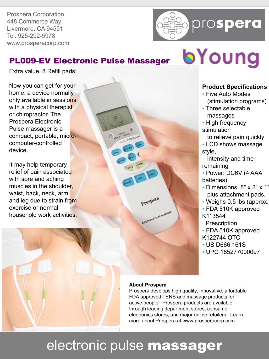 Prospera Electronic Pulse Massager