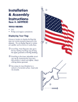 Valley Forge Flag AA99030 All-American 3 ft. x 5 ft. Nylon US Flag Kit Assembly Instructions