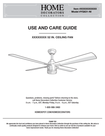 Home Decorators Collection Yg631 Ni Tybault 52 In Led Dc Motor Natural Iron Ceiling Fan Instructions - Home Decorators Collection Ceiling Fan Installation Instructions Home Decorators Collection Yg631 Ni Tybault 52 In Led Dc Motor Natural Iron Ceiling Fan Instructions - Home Decorators Collection Ceiling Fan Installation Instructions