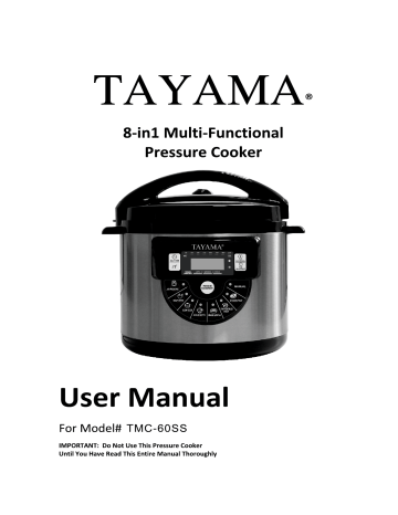 Tefal CY505E51 Electric Pressure Cooker Instruction Manual