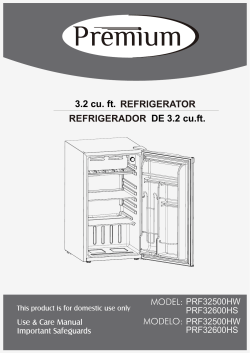 Premium Levella Refrigerator Manual