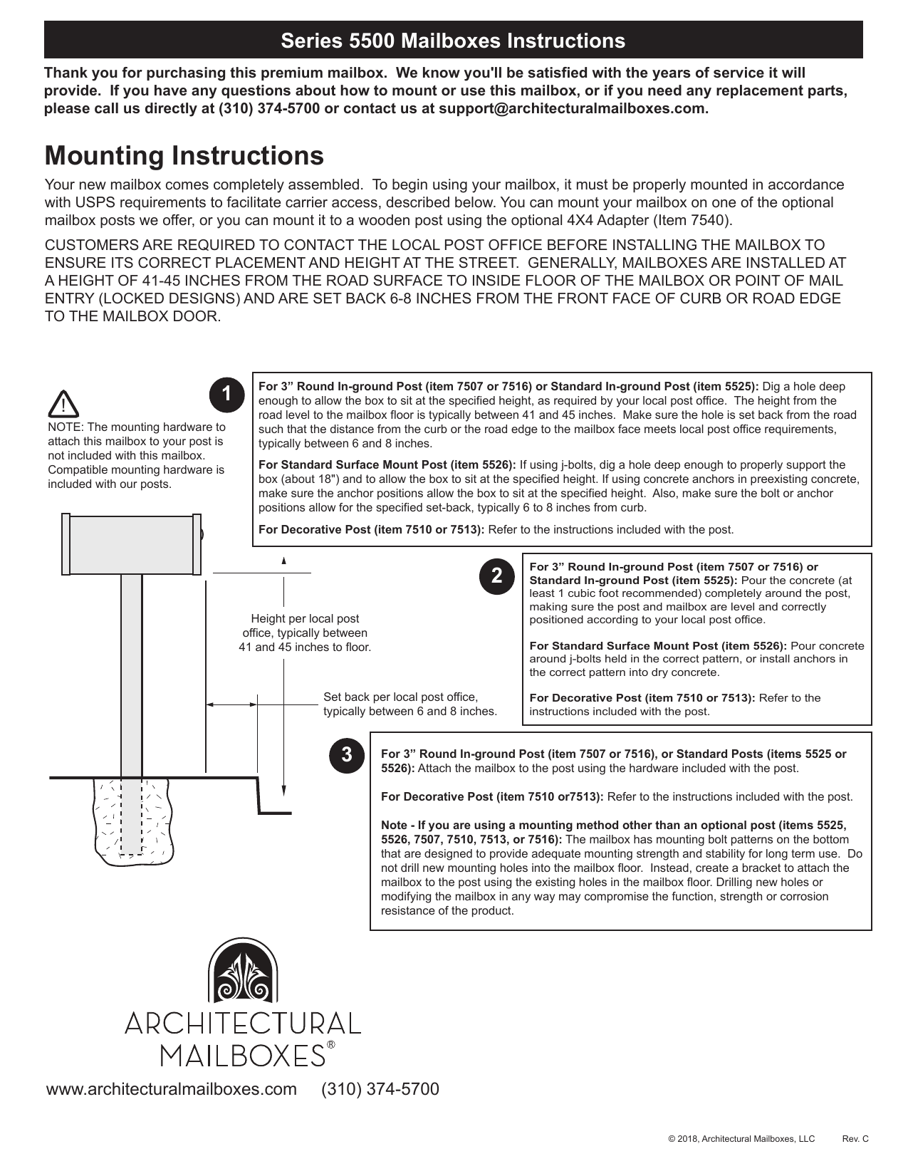 Architectural Mailboxes 5560w R 10 Sequoia White Heavy Duty Post Mount Mailbox Installation Guide Manualzz