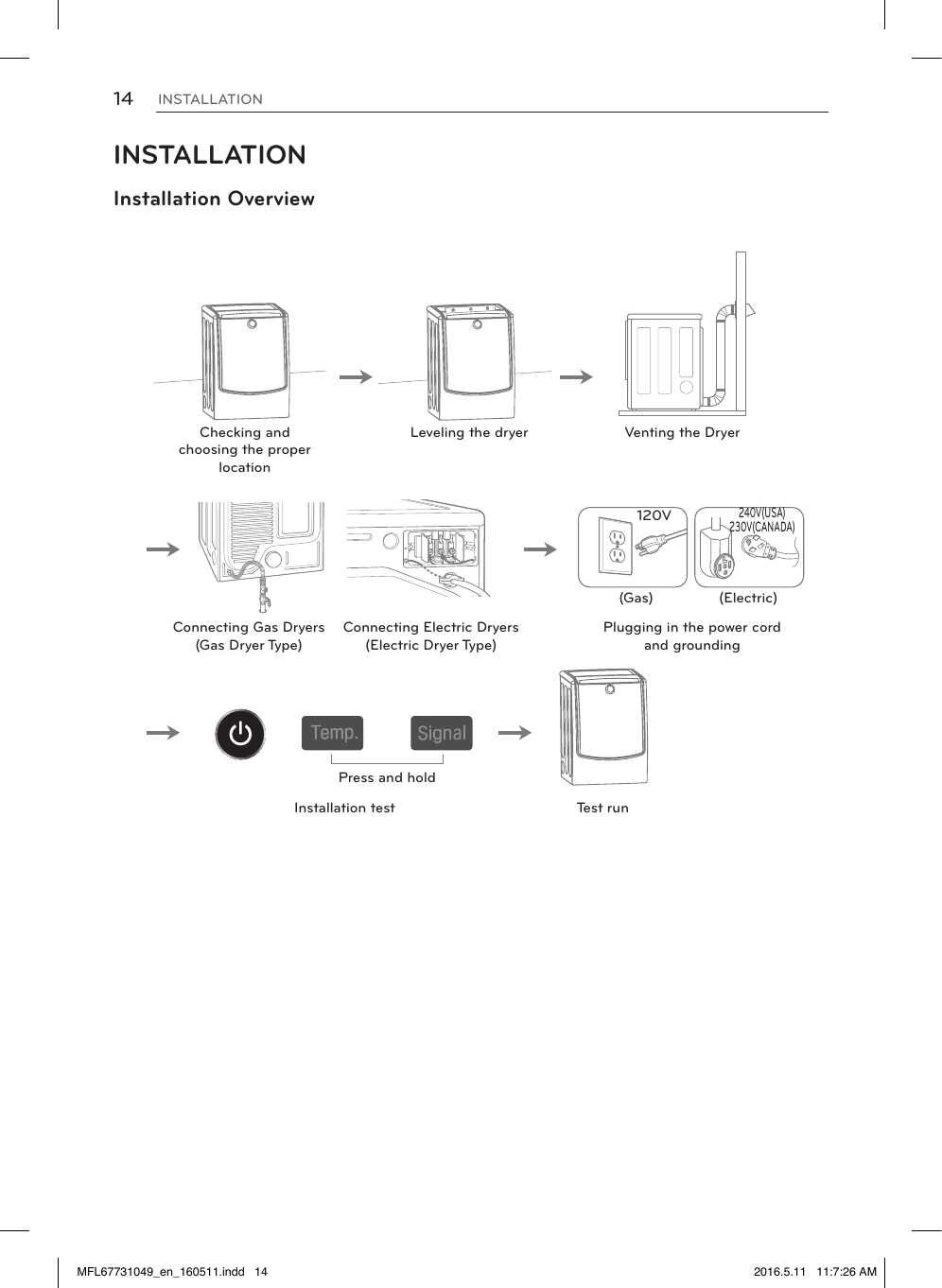 LG Electronics DLEX5000W Installation guide | Manualzz