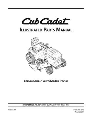 Cub Cadet Service Manuals