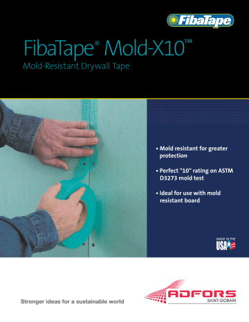 FibaTape Perfect Finish 1-7/8 in. x 300 ft. Self-Adhesive Mesh Drywall  Joint Tape